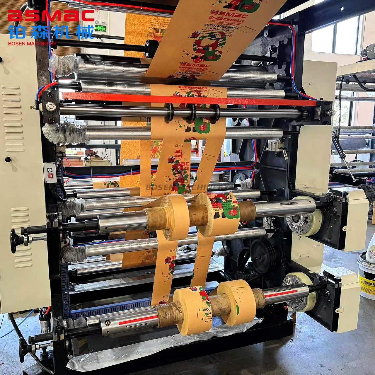 BSYTM1 Food Packaging Rolling Paper 1 Colors Flexographic Printing Machine