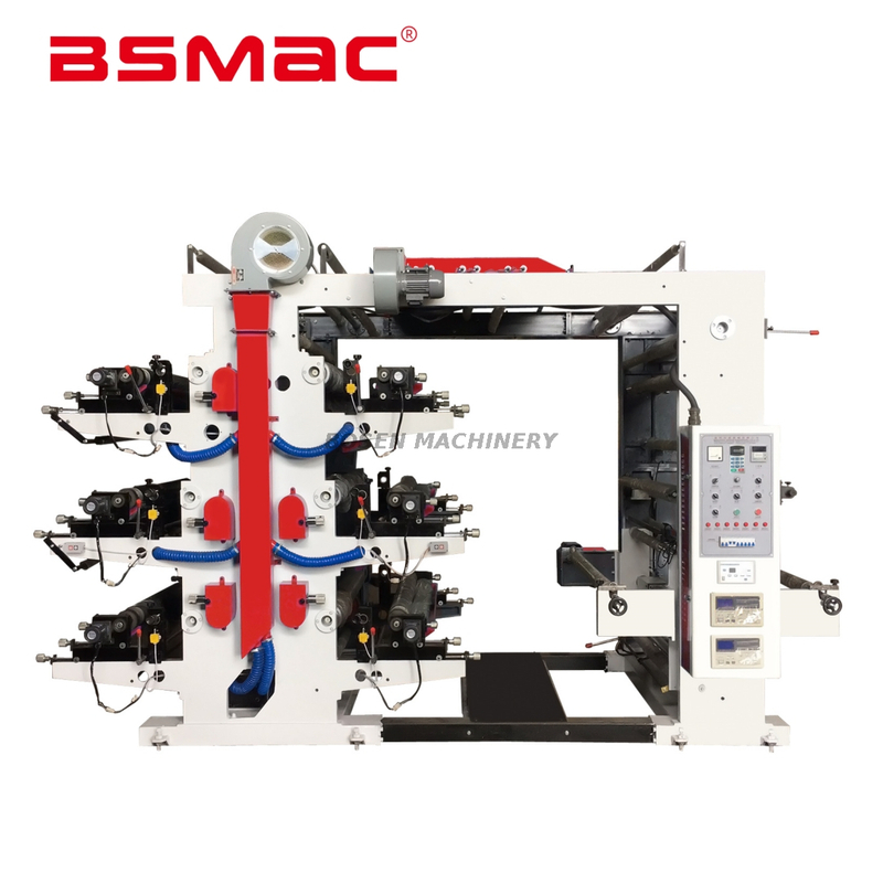 BSYT 6 Colors Food Bag Spectra Flexographic Printing Machine