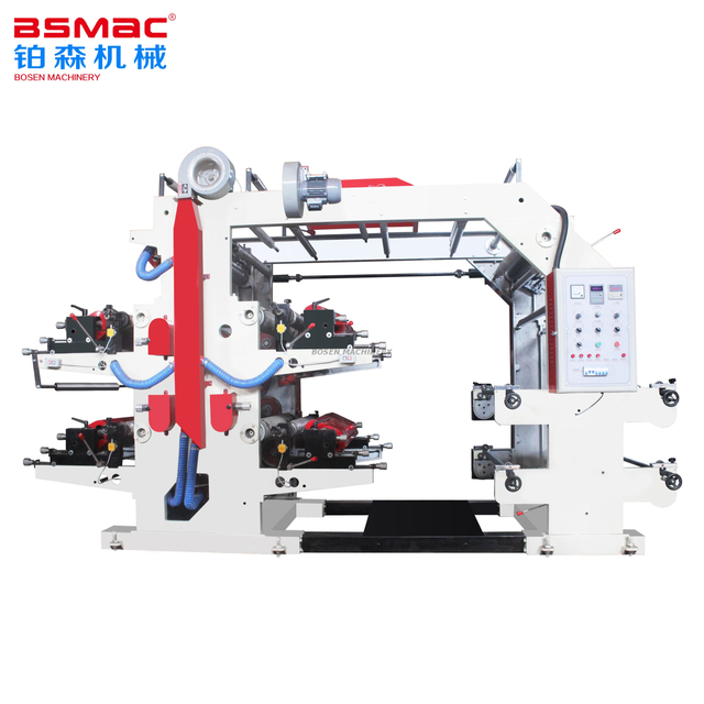 BSYT High Speed 4 Colors Flexographic Printing Machine for Shopping Bag