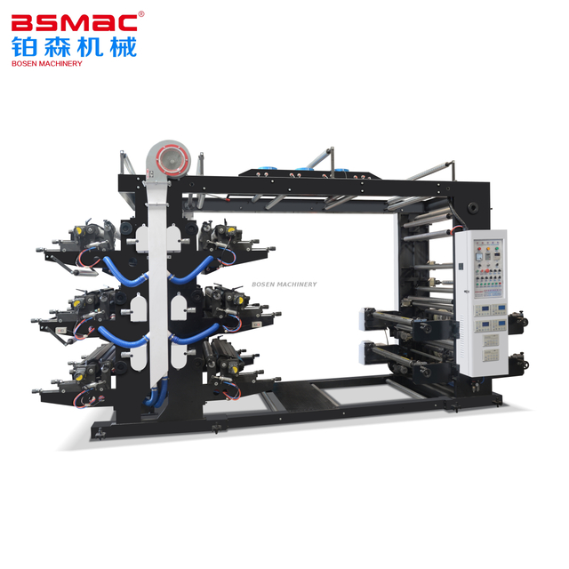 BSYT 6 Colors High Speed Flexographic Printing Machine BOSEN Brand 