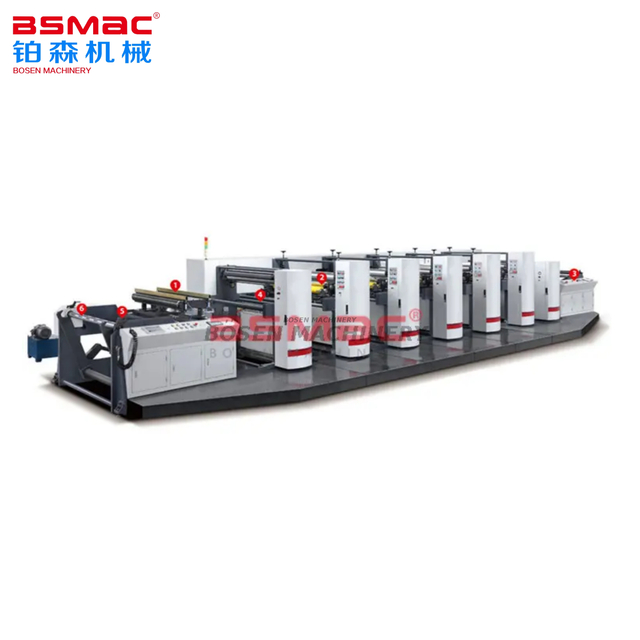 BSHYT Fully Automatic Horizontal Paper Flexo Printing Machine with Servo Motor