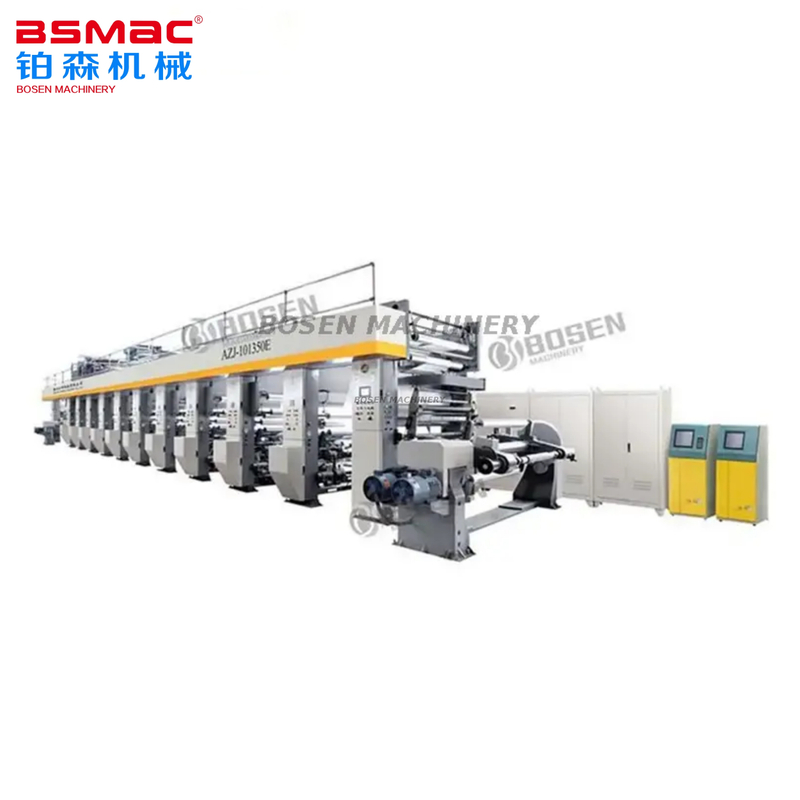 BSGAY-C8-800 High Speed Computerized Register 8 color Gravure Printing Machine
